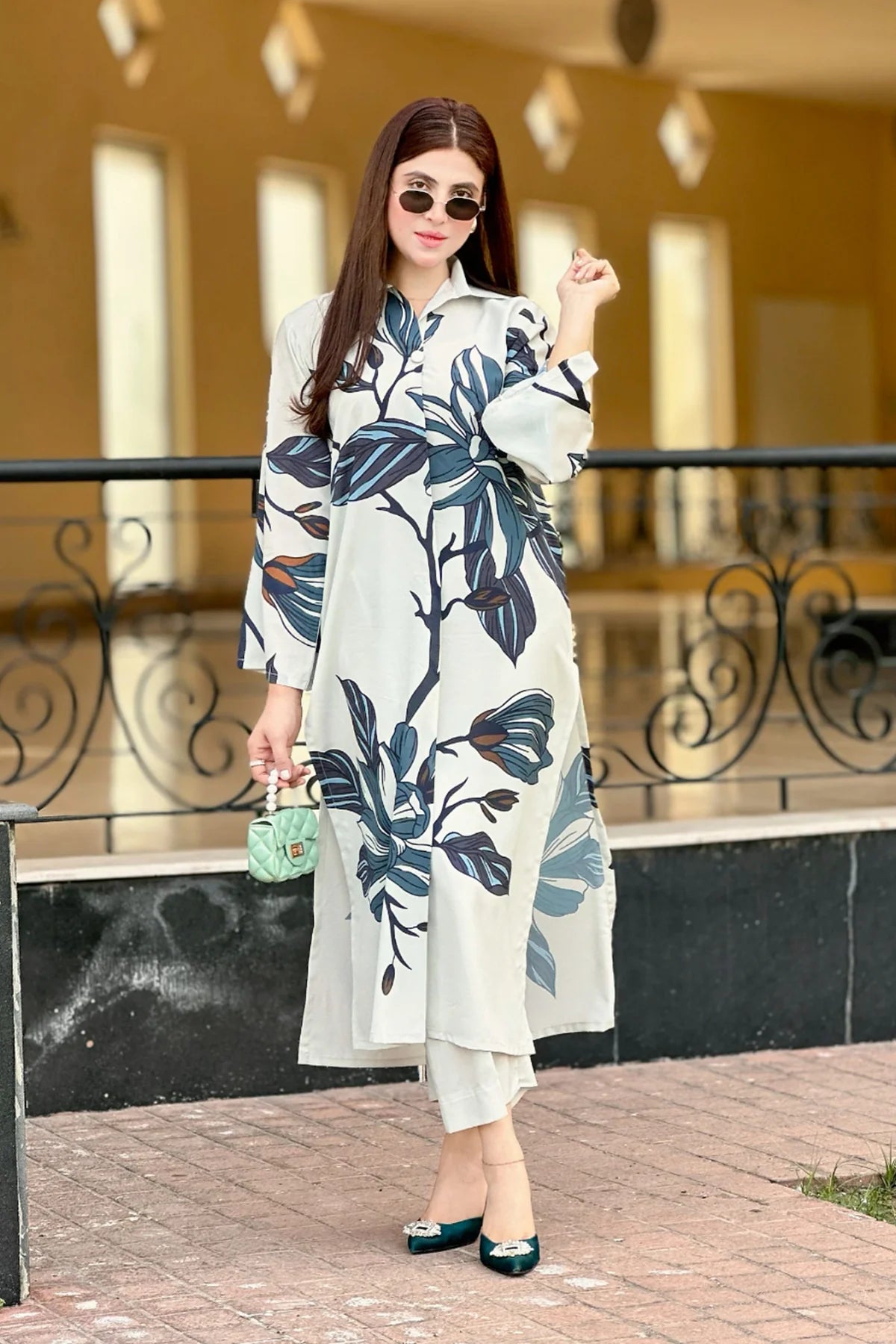 daisy printed 2 pc