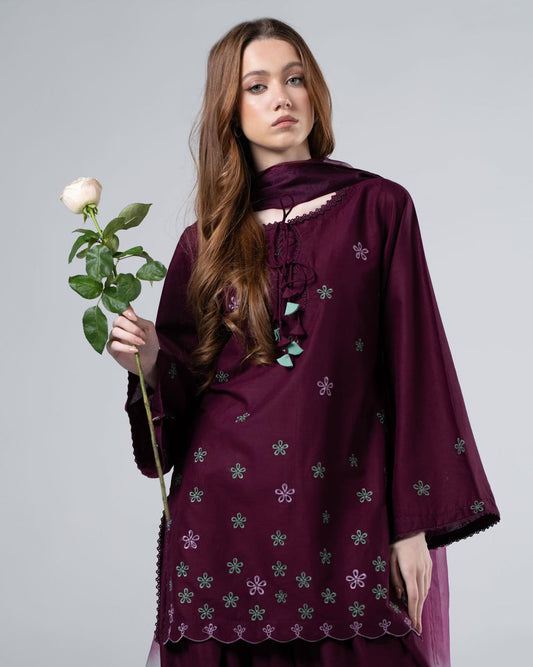 Mulberry Muse – Embroidered 3-Piece