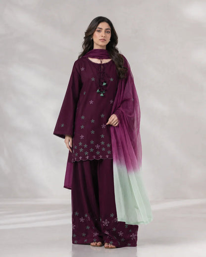 Mulberry Muse – Embroidered 3-Piece